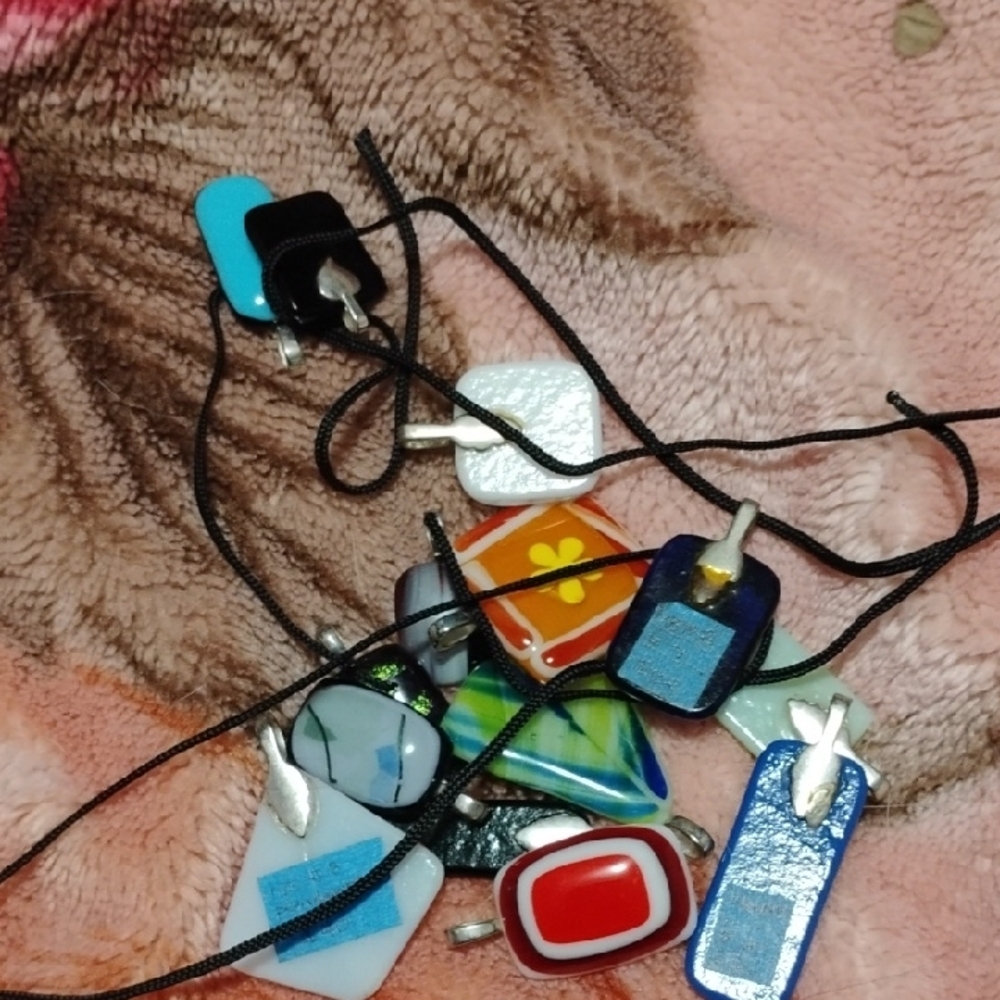 Colorful Glass Pendant Set